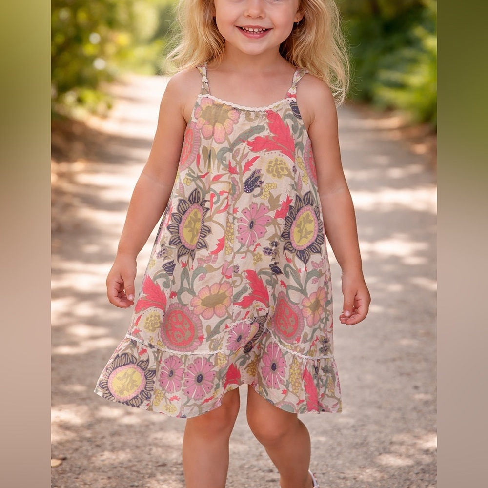 Baby gap Floral‎ Sleeveless Dress with Lace Detail 4T
